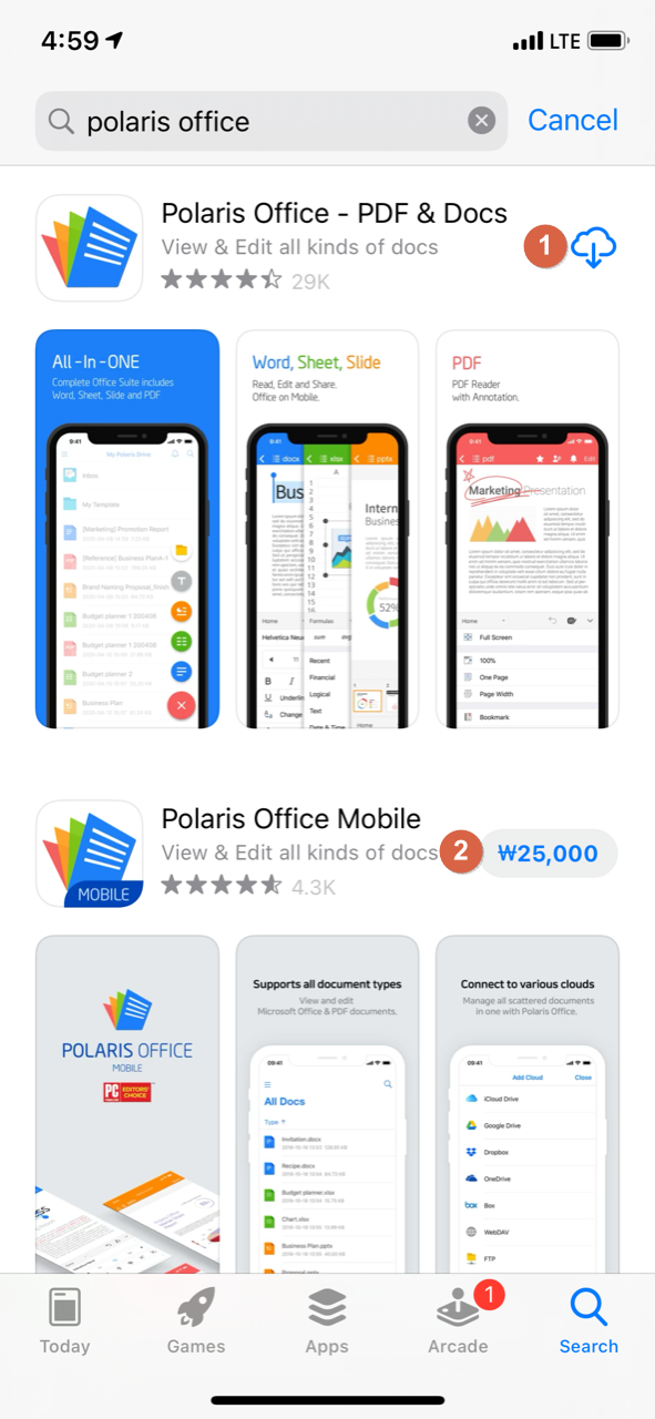 I am using Polaris Office Mobile on iOS devices, but I changed my device.  How can I reinstall the Polaris Office Mobile app again?? – Polaris Office  Support